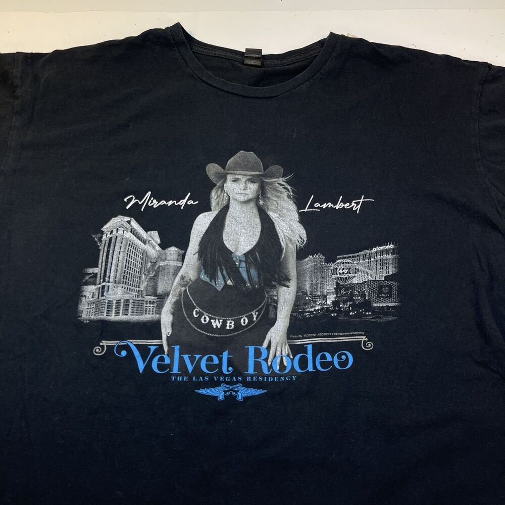 MIRANDA LAMBERT Velvet Rodeo Las Vegas Concert T SHIRT Sz XL Country Music